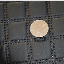 PU Leather Fabric Sponge Quilted DIY Seat Cover Interior Upholstery Material