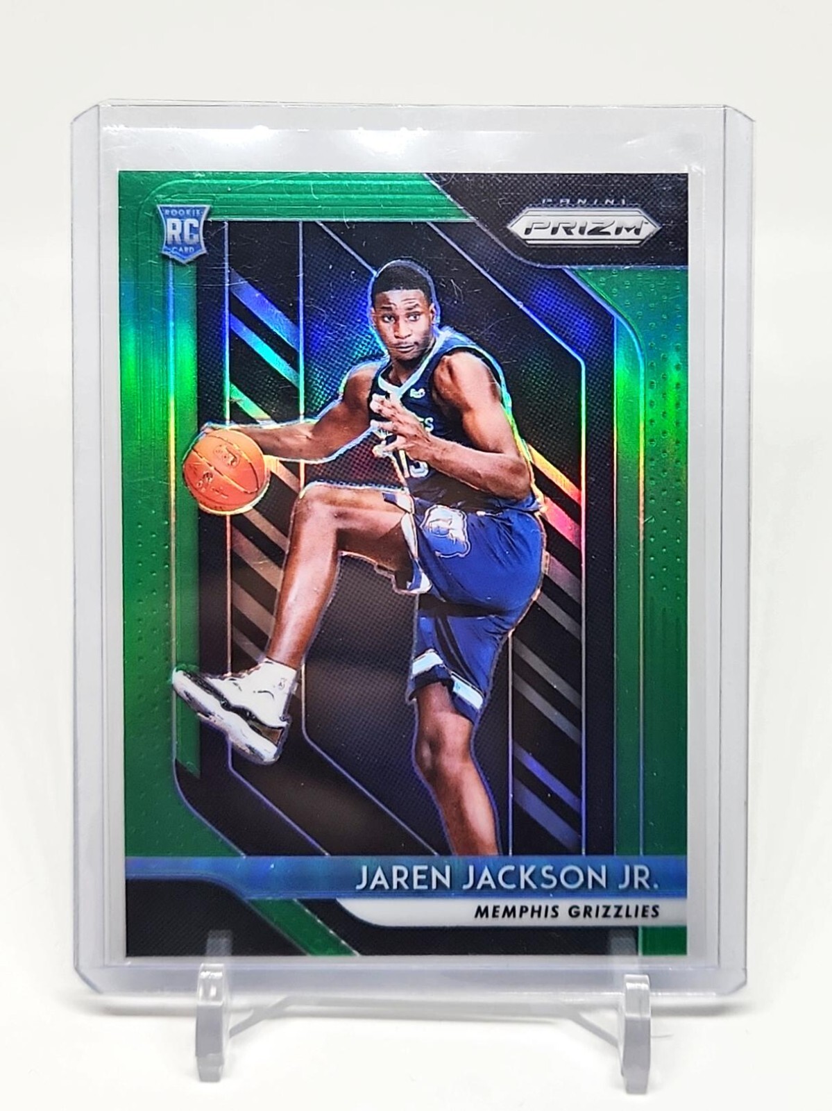 Jaren Jackson Jr 2018-19  Panini Prizm #66 Green Prizm Rookie RC Grizzlies