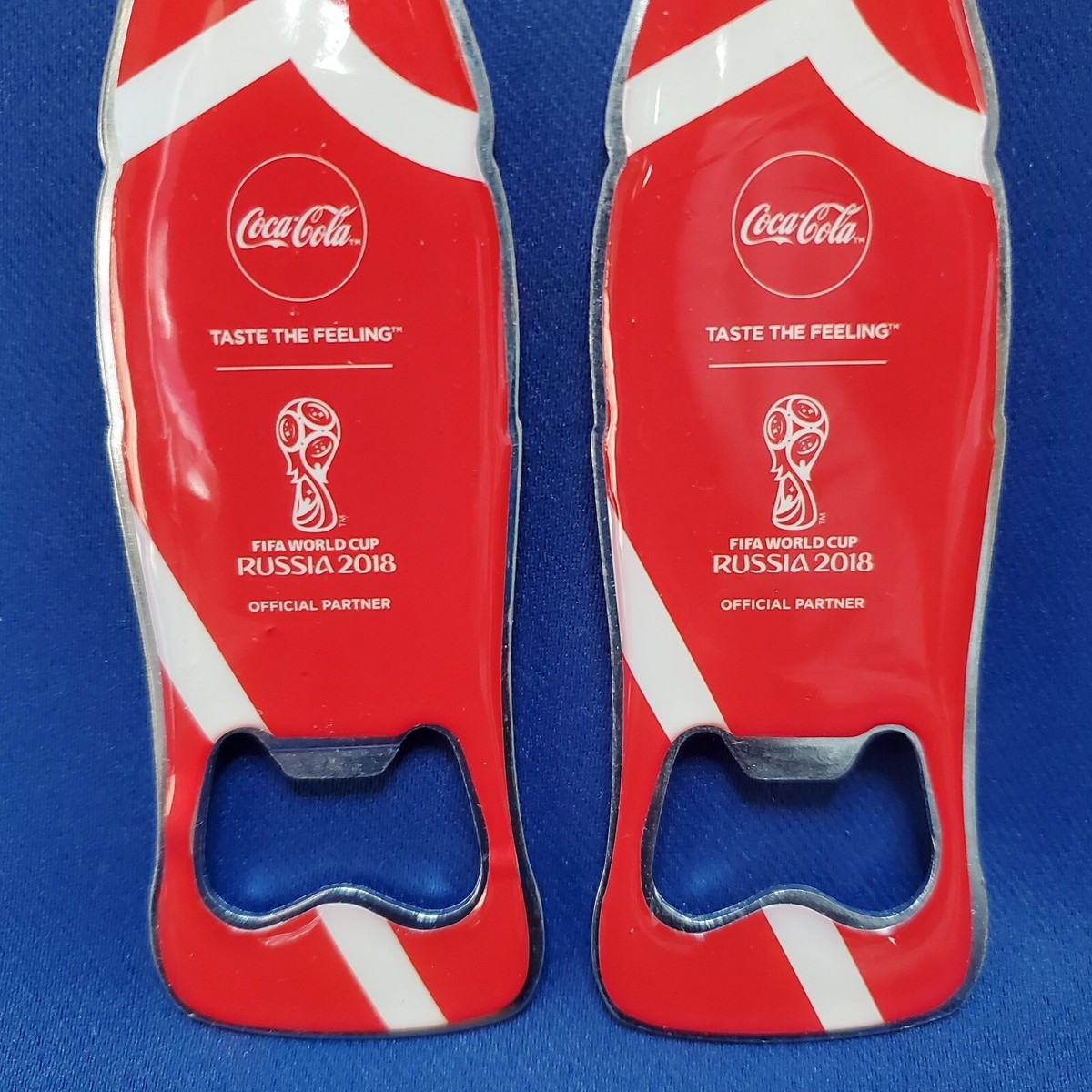 Coca Cola World Cup 2018 Bottle Opener FIFA Russia Red 2 PACK New