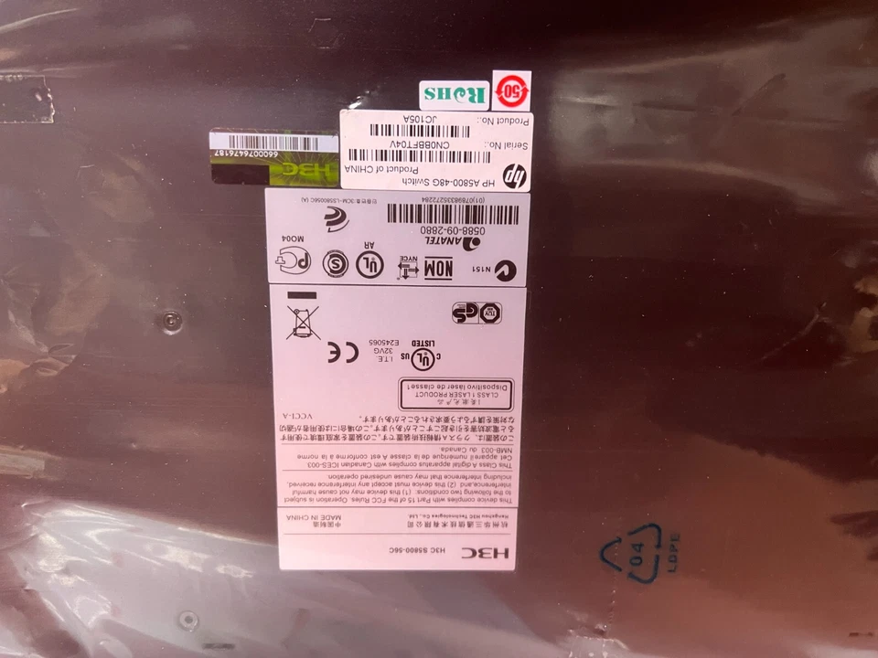 NEW | HP H3C S5800 Series JC105A ProCurve Switch 5800-48G with 4x SFP+ Slots - Image 2 of 4