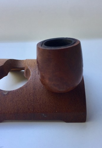 Vintage Estate Billiard Style Carved Brown Smoking Tobacco Pipe - Picture 6 of 10