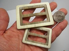 New Rectangle Plastic Light Brown Belt Buckle/Slider tri glide 35mm 50mm PB15