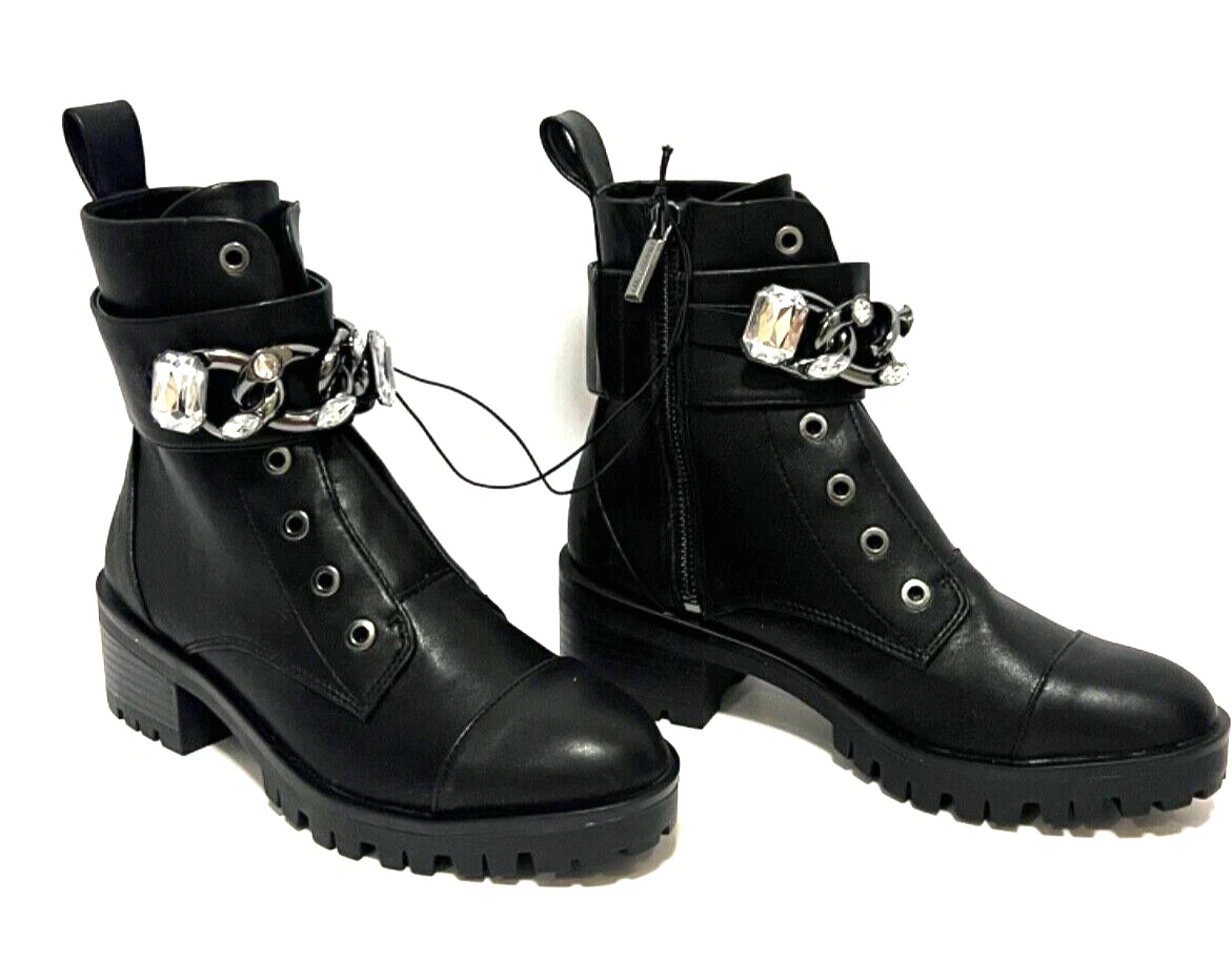 Karl lagerfeld piper combat best sale boot