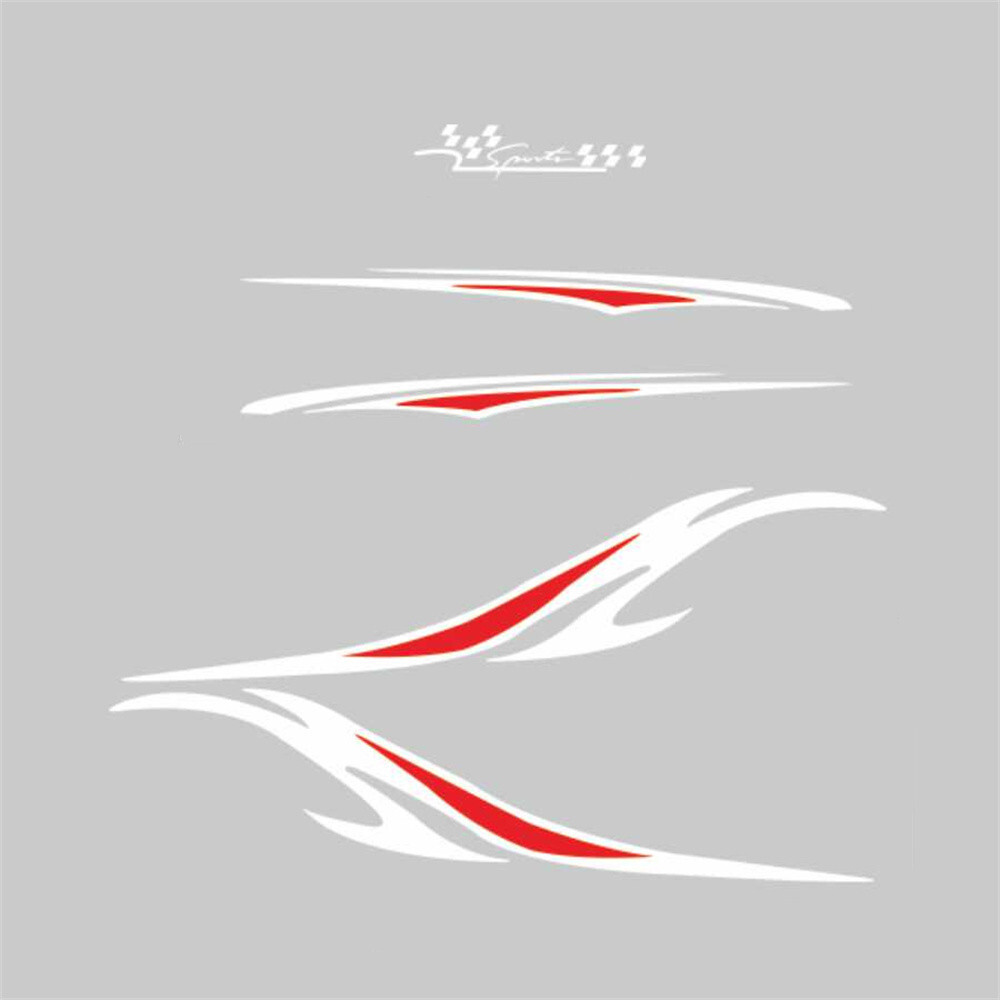 Stripes Graphics Sticker Car Body Side DIY Decoration Vinyl Decals Accessories