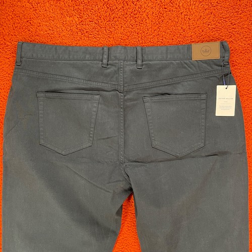 PETER MILLAR Mens Ultimate Sateen 5 Pocket Golf Pants Black SIZE 40 $170 - Picture 9 of 10