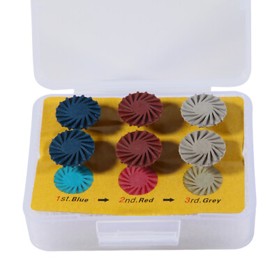 6pcs/Set Dental Composite Polishing Polisher Diamond System RA Disc 14mm Wheel