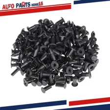 100x Car 8mm Dia Hole Plastic Rivets Fastener Auto Fender Bumper Push Pin Clips