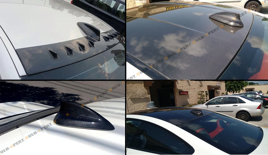 Capa tampa antena tubarão fibra de carbono para 14-20 BMW 2 3 4 Series F30 F22 F32 F36 - Imagem 4 de 4