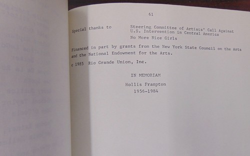 "Guión de 1985 de Yvonne RAINER - ""The Man Who Envied Women"" ¡con mucho más! - Imagen 14 de 21