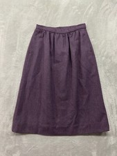 Vintage Pendleton Skirt Women's 8 Purple A Line Pencil Academia Workwear Preppy
