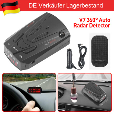 Geschwindigkeit Auto Radarwarner Radarwarner GPS Sprachalarm 12V V7 360° DHL