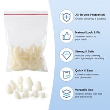 Resin Teeth Dental Temporary Crown Anterior Posterior teeth natural color