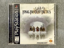 Final Fantasy Tactics PS1 1998 CIB Black Label Complete Manual (read)