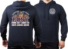 Hoodie navy, New York City Fire Dept. E303/L126 Princeton St. Tigers South Jamai
