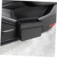 Car Trash Can, Foldable Multifunctional Hanging Storage Box Trash Can black