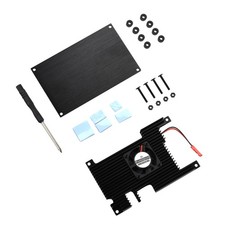 Aluminum Case with Fan Active Passive Cooling Radiator Heatsink For Orange Pi 5