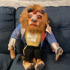 Disney Beauty and the Beast Beast Plush Stuffed Animal Large with Tag