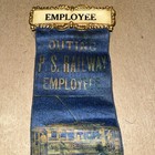 P.S. Railway  Newburg NY  Employee Outing Ribbon Badge Aug 26 1908 Pat Aug 1  99 — photo 2
