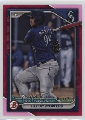 2024 Bowman Prospects Fuchsia Border 73/299 Lazaro Montes Lázaro #BP-110 1jf1
