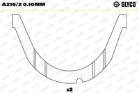 Glyco Distanzscheibe, Kurbelwelle A215/2 0.10Mm FüR Dacia Mitsubishi