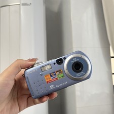 Used Sony Cyber-shot P3 Digital Camera Ice Blue 2.8MP Video Recording Clear Phot