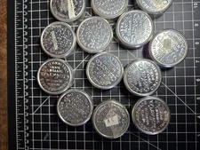 vintage cas-ker casker watchmaker parts movement dial tin storage container