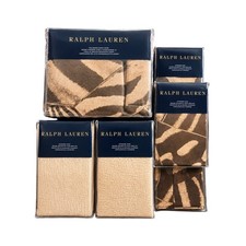 New Ralph Lauren Victoria Falls Full Queen Duvet Cover 5 Standard Shams Set