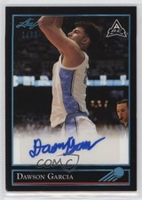 2021-22 Leaf Memories 1992 Base Platinum 1/99 Dawson Garcia #BG-DG1 Auto 4f5