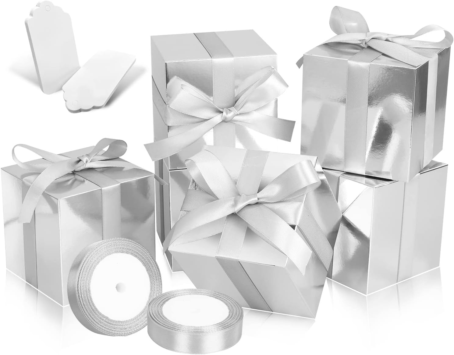Es 5x5x5, 30 Pack Paper Gift Boxes With Lids For Gift, Bride