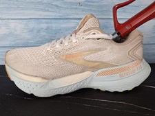 Brooks Glycerin GTS 21 Women's Running Shoes Beige Blue size 8