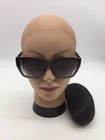 Louis Vuitton Women's Black Fashion Trendy Sunglasses 61-14-143 Grey Lens