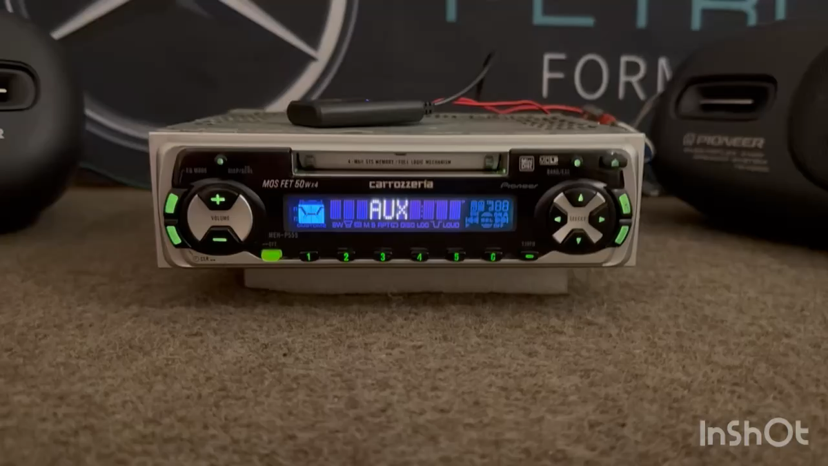 PIONEER CARROZZERIA MEH-P555 Car Radio Minidisc Player Bluetooth