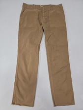 Nili Lotan Jenna Pants Beige Tan Cotton Crop Mid Rise Trousers Size 4 Womens