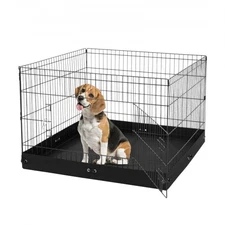 VEVOR Dog Playpen,4 Pcs 24x36" Panels Foldable Metal Pet Exercise Pen,Dog Fenc