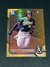 2022 Bowman Draft Chrome Henry Bolte GOLD /50