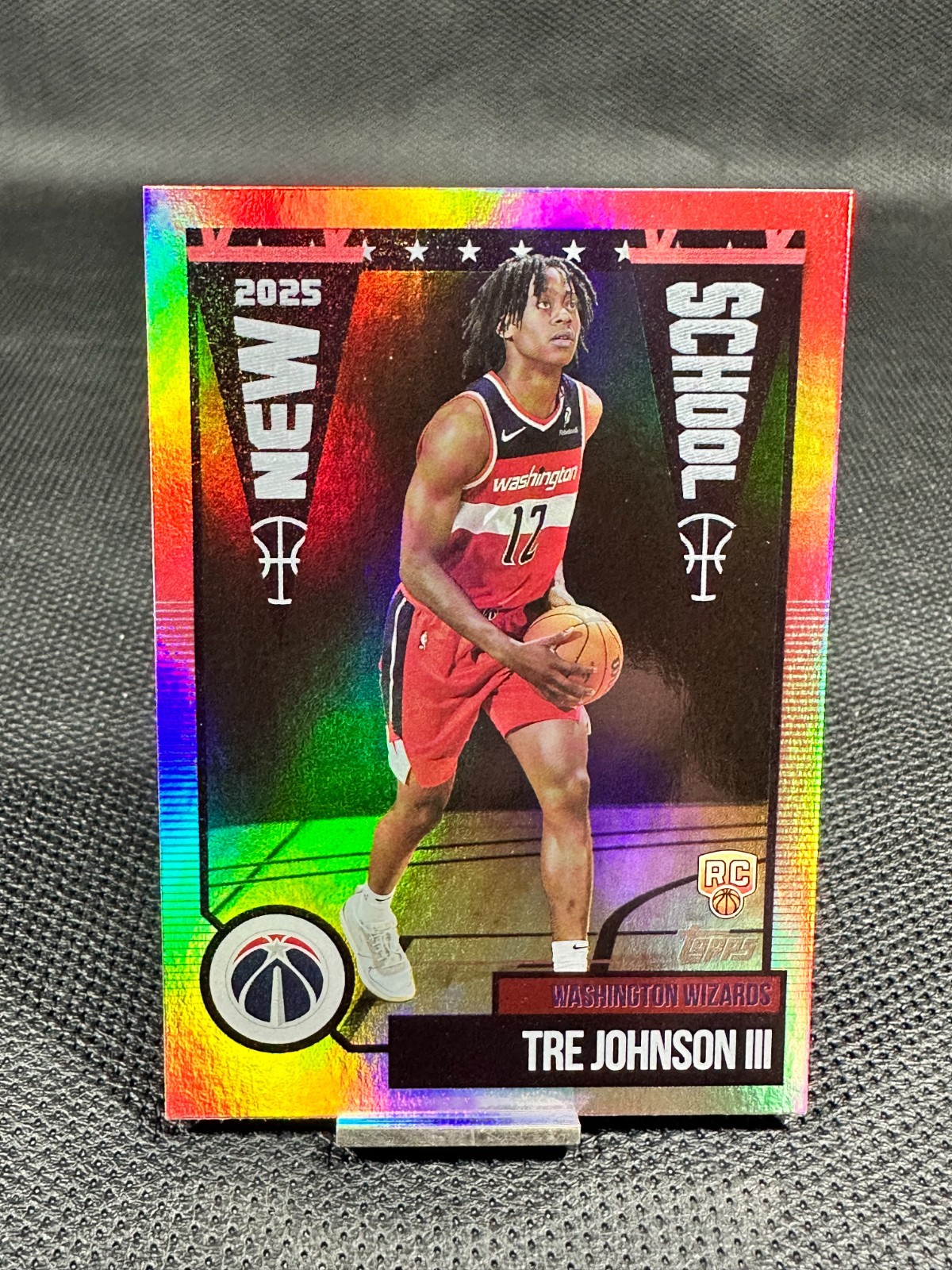 2025-26 Topps Basketball  TRE JOHNSON III  New School RC Rainbow Foil  #NS-6