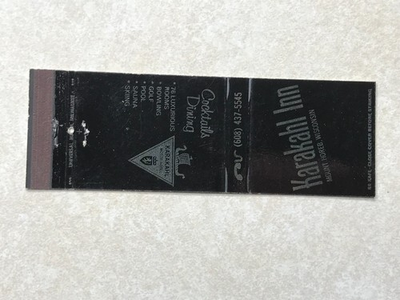 #ad AV114 Matchbook Cover Karakahl Inn dining cocktails Mount Horeb Wisconsin WI $4.99