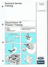 FORD ESCORT Mk5 ORION Mk3 1991 ANTI-LOCK BRAKING SYSTEM FACTORY TECH DATA MANUAL