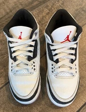 Jordan 3 retro mid white basketball sneakers