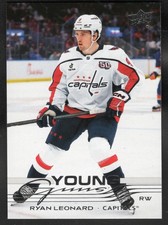 2025-26 UPPER DECK YOUNG GUNS NHL ROOKIE RC CARD - 238 Ryan LEONARD [CAPITALS]