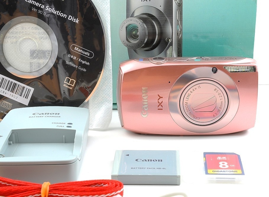 Near Mint in BOX] Canon IXY 32S Pink Compact Digital Camera from Japan