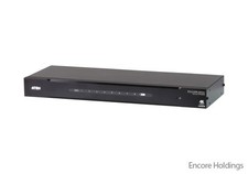 Aten 8 Ports True 4K HDMI Splitter - Black - 4096 x 2160 - Metal VS0108HB