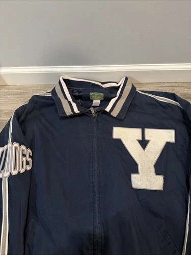 Vtg Stall & Dean Ivy League Yale Bulldogs Jacket Sz 4XL Navy Varsity image 2