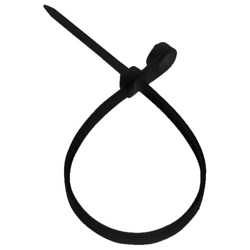 NavePoint 15 Inch Nylon Black Cable Ties 120 Lbs 100 Pack - Picture 2 of 3