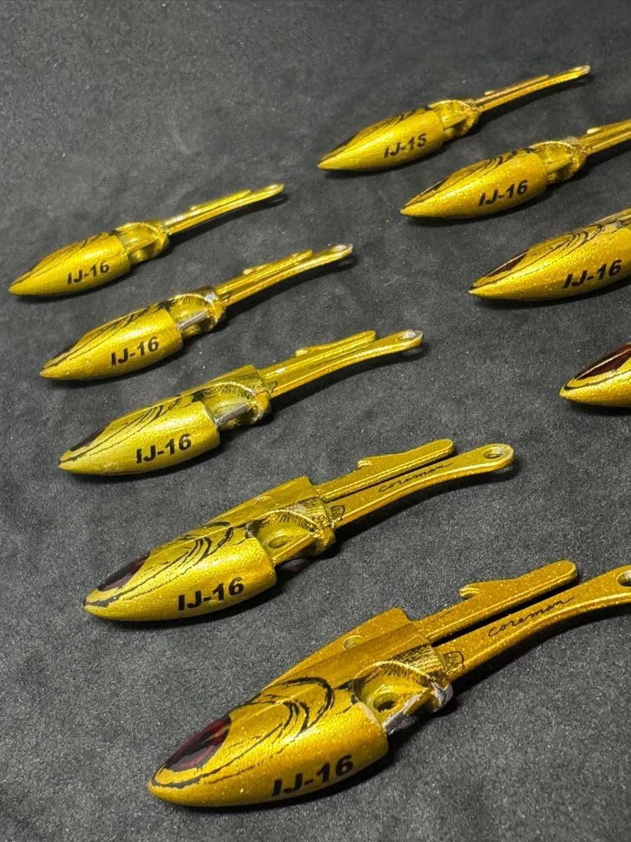 COREMAN IJ-16 Coreman IJ16 Iron Jig Head Gold Head Set of 10 - Image 3