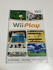 Wii Play Instruction Booklet ONLY  Nintendo Wii Manual