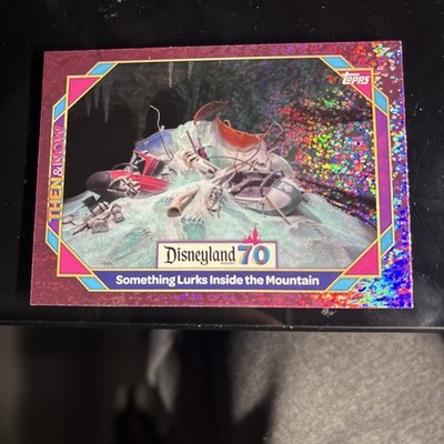 2025 Topps Disneyland 70th - Something Lurks Inside The Mountain Pink Shimmer