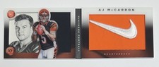 2014 Panini Playbook AJ McCarron Rookie Nike Swoosh Relic Booklet 2/2