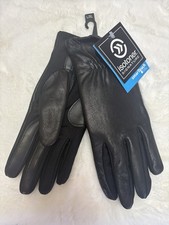 Isotoner Signature Smartouch Leather Gloves Woman  s Size L/XL 60