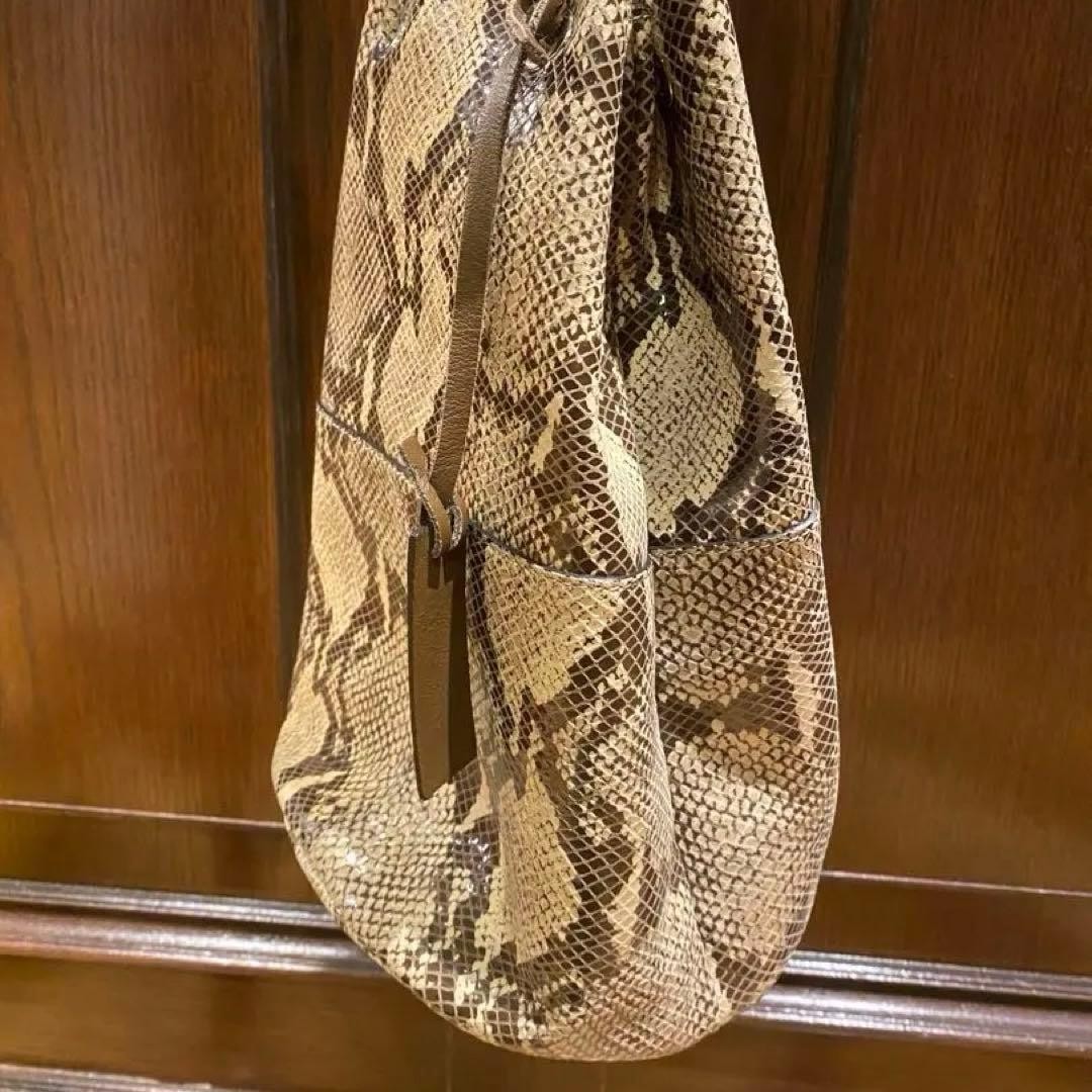 Marco Masi Python Pattern Drawstring Bag, Bucket,… - image 2